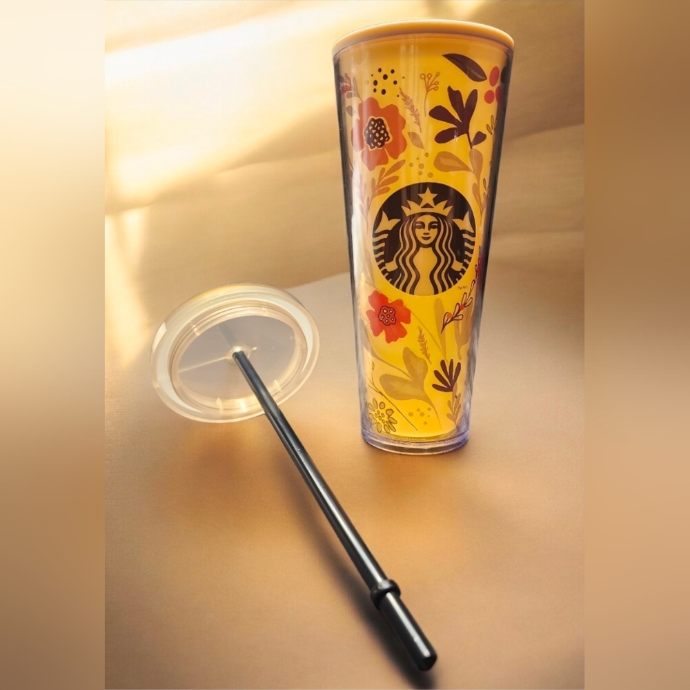 Starbucks Rare Venti Cold Cup 2014 Floral Harvest CollectionNWT COLLECTIBLE ITEM - Picture 7 of 7